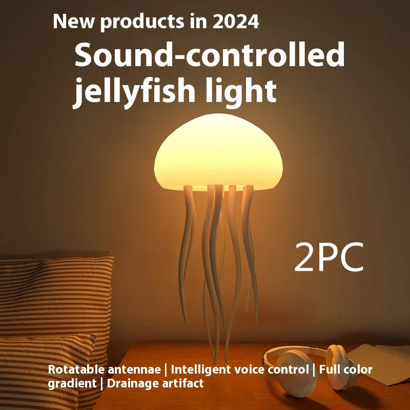 Jellyfish LED Lamp – Desk & Bedside Decor