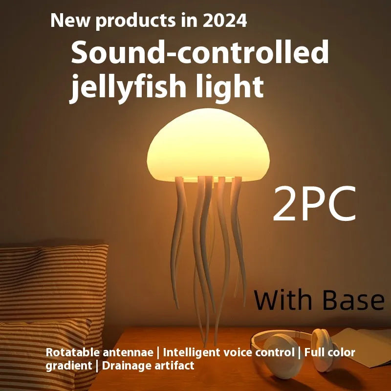 Jellyfish LED Lamp – Desk & Bedside Decor